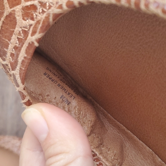 Lucky Brand Emmie Woman Animal print Leather ballet flats shoes sz 8M - Picture 9 of 9